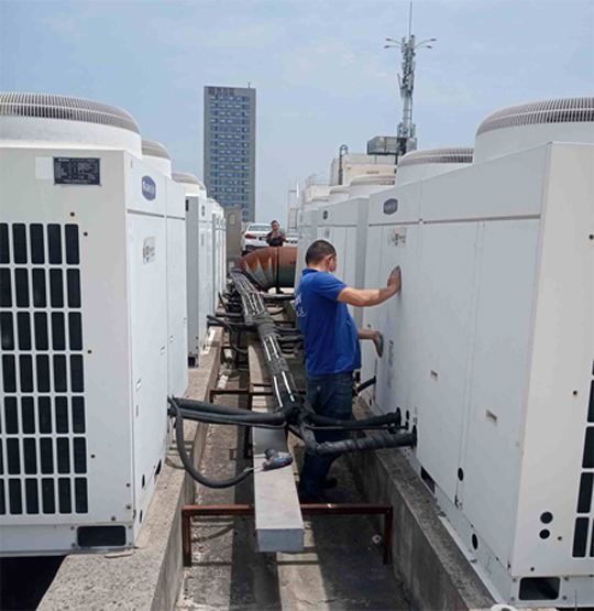 泾川中央空调制热和不制冷系统维修方法